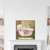 image:imageKate and Laurel Sylvie Tiny Bubbles Framed Canvas Wall Art by Mary Sparrow 30 x 30 Beaded White Whimsical Animals Bathroom Art for Wall Decor Living Room Bedroom Laundry RoomBeaded Gold