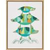 image:imageKate and Laurel Sylvie Turtle Family Framed Canvas Wall Art by Rachel Lee of My Dream Wall 18x24 Natural Bright Colorful Animal Turtle Art for WallNatural