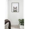 image:imageKate and Laurel Sylvie Wolf Color Framed Canvas Wall Art by Simon Te of Tai Prints 18x24 Gray Modern Animal Art Wall DcorGray