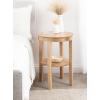 image:imageKate and Laurel Talcott Modern Round Wood Side Table 16 x 16 x 24 Natural Wood Transitional Decorative TwoTier End Table for Use as a Bedroom Nightstand or Living Room AccentNatural
