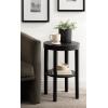 image:imageKate and Laurel Talcott Modern Round Wood Side Table 16 x 16 x 24 Natural Wood Transitional Decorative TwoTier End Table for Use as a Bedroom Nightstand or Living Room AccentBlack