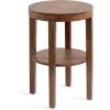 image:imageKate and Laurel Talcott Modern Round Wood Side Table 16 x 16 x 24 Natural Wood Transitional Decorative TwoTier End Table for Use as a Bedroom Nightstand or Living Room AccentWalnut Brown