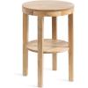 image:imageKate and Laurel Talcott Modern Round Wood Side Table 16 x 16 x 24 Natural Wood Transitional Decorative TwoTier End Table for Use as a Bedroom Nightstand or Living Room AccentNatural