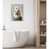 image:imageKate and Laurel Toilet Paper Roll on Bald Eagles Head Bathroom Art Framed Canvas Wall Art by The Creative Bunch Studio 18 x 24 Sylvie Beaded White Whimsical Humor Animals Bathroom Art for Wall