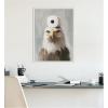 image:imageKate and Laurel Toilet Paper Roll on Bald Eagles Head Bathroom Art Framed Canvas Wall Art by The Creative Bunch Studio 18 x 24 Sylvie Beaded White Whimsical Humor Animals Bathroom Art for Wall