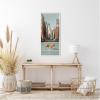 image:imageKate and Laurel Urban Tiger in the City Framed Canvas Wall Art by Michael Schauer 18 x 24 Sylvie White Industrial Urban Cityscapes Animals Art for Wall Decor Living Room BedroomWhite