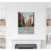 image:imageKate and Laurel Urban Tiger in the City Framed Canvas Wall Art by Michael Schauer 18 x 24 Sylvie White Industrial Urban Cityscapes Animals Art for Wall Decor Living Room BedroomWhite