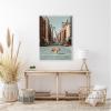 image:imageKate and Laurel Urban Tiger in the City Framed Canvas Wall Art by Michael Schauer 18 x 24 Sylvie White Industrial Urban Cityscapes Animals Art for Wall Decor Living Room BedroomWhite