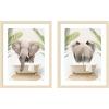 image:imageElephant Palm Bathtub 2 Piece Framed Wall Art Print Set by Amy Peterson