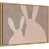 image:imageKate and Laurel Framed Canvas Wall Art Print Bunny Mama and Baby by Alicia Abla 24 x 18 Sylvie Natural Frame Whimsical Kid Art for Wall Decor