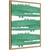 image:imageKate and Laurel Framed Canvas Wall Art Print Chomp Chomp Crocodile by Alicia Abla 18 x 24 Sylvie Natural Frame Whimsical Kid Art for Wall Decor