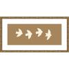 image:imageKate and Laurel Framed Wall Art Print Minimalist Birds Panel 2 Brown by Laura Moss 25 x 13 Belvedere Bronze Frame Modern Contemporary Animal Art for Wall Decor