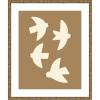 image:imageKate and Laurel Framed Wall Art Print Minimalist Birds Poster 2 Brown by Laura Moss 21 x 25 Belvedere Bronze Frame Modern Contemporary Animal Art for Wall Decor