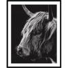 image:imageKate and Laurel Framed Wall Art Print Scottish Highland Vertical by Crystal Lynn Collins 33 x 41 Svelte Noir Black Frame Rustic Farmhouse Animal Art for Wall DecorSvelte Noir Black