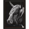 image:imageKate and Laurel Framed Wall Art Print Scottish Highland Vertical by Crystal Lynn Collins 33 x 41 Svelte Noir Black Frame Rustic Farmhouse Animal Art for Wall DecorManhattan Black
