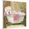 image:imageKate and Laurel Sylvie Tiny Bubbles Framed Canvas Wall Art by Mary Sparrow 30 x 30 Beaded White Whimsical Animals Bathroom Art for Wall Decor Living Room Bedroom Laundry RoomBeaded White