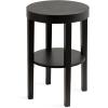 image:imageKate and Laurel Talcott Modern Round Wood Side Table 16 x 16 x 24 Natural Wood Transitional Decorative TwoTier End Table for Use as a Bedroom Nightstand or Living Room AccentBlack