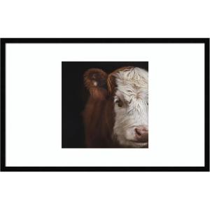 image:imageKate and Laurel Framed Wall Art Print Cow Close by Emiko and Mark Franzen F2 Images 33 x 21 Svelte Noir Black Frame Rustic Farmhouse Animal Art for Wall DecorSvelte Noir Black