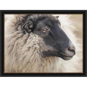 image:imageKate and Laurel Framed Wall Art Print Edward Crop by Emiko and Mark Franzen F2 Images 42 x 32 Woodgrain Stripe Mocha Frame Rustic Farmhouse Animal Art for Wall DecorManhattan Black
