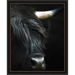 image:imageKate and Laurel Framed Wall Art Print Minimalist Black Highland Cow Close by Michael Schauer 33 x 41 Svelte Noir Black Frame Modern Contemporary Animal Art for Wall DecorManhattan Black