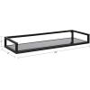 image:imageKate and Laurel Blex Glam Wall Shelf 24 x 8 x 3 Gold Chic Floating Shelf for Wall Display and StorageBlack
