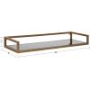 image:imageKate and Laurel Blex Glam Wall Shelf 24 x 8 x 3 Gold Chic Floating Shelf for Wall Display and StorageGoldBlack