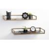 image:imageKate and Laurel Blex Glam Wall Shelf 24 x 8 x 3 Gold Chic Floating Shelf for Wall Display and StorageGoldBlack