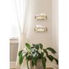 image:imageKate and Laurel Ciel Glam Wall Sconce Set of 2 Gold Modern Floating Wall Decor for DisplayGold