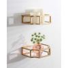 image:imageKate and Laurel Ciel Glam Wall Sconce Set of 2 Gold Modern Floating Wall Decor for DisplayGold
