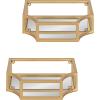 image:imageKate and Laurel Ciel Glam Wall Sconce Set of 2 Gold Modern Floating Wall Decor for DisplayGold
