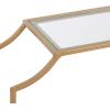 image:imageKate and Laurel Ciel Modern Horizontal Shelves Set of 2 Gold Decorative Glam Wall Decor for Storage and Display