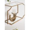 image:imageKate and Laurel Ciel Modern Horizontal Shelves Set of 2 Gold Decorative Glam Wall Decor for Storage and Display