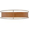 image:imageKate and Laurel Delmar MidCentury Modern Wall Shelf 26 x 21 Brown and Gold Glamorous Geometric Wall Decor