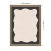 image:imageKate and Laurel Framed Fabric Pinboard 17 x 41 Printed Linen Decorative Bulletin Board for Use as a Vision Board or Wall Organization Belvedere Bronze FrameFlorence Light Brown