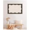 image:imageKate and Laurel Framed Fabric Pinboard 17 x 41 Printed Linen Decorative Bulletin Board for Use as a Vision Board or Wall Organization Belvedere Bronze FrameFlorence Light Brown