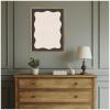 image:imageKate and Laurel Framed Fabric Pinboard 17 x 41 Printed Linen Decorative Bulletin Board for Use as a Vision Board or Wall Organization Belvedere Bronze FrameFlorence Light Brown
