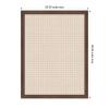 image:imageKate and Laurel Framed Fabric Pinboard 17 x 41 Printed Linen Modern Bulletin Board for Use as a Vision Board or Wall Organization Lucie Black FrameFlorence Medium Brown