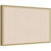 image:imageKate and Laurel Framed Fabric Pinboard 17 x 41 Printed Linen Modern Bulletin Board for Use as a Vision Board or Wall Organization Lucie Black FrameFlorence Gold