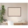 image:imageKate and Laurel Framed Fabric Pinboard 17 x 41 Printed Linen Modern Bulletin Board for Use as a Vision Board or Wall Organization Lucie Black FrameFlorence Medium Brown