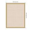 image:imageKate and Laurel Framed Fabric Pinboard 17 x 41 Printed Linen Modern Bulletin Board for Use as a Vision Board or Wall Organization Lucie Black FrameFlorence Gold