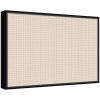 image:imageKate and Laurel Framed Fabric Pinboard 17 x 41 Printed Linen Modern Bulletin Board for Use as a Vision Board or Wall Organization Lucie Black FrameLucie Black