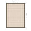image:imageKate and Laurel Framed Fabric Pinboard 17 x 41 Printed Linen Modern Bulletin Board for Use as a Vision Board or Wall Organization Lucie Black FrameMatinee Black Bronze