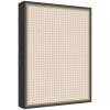 image:imageKate and Laurel Framed Fabric Pinboard 17 x 41 Printed Linen Modern Bulletin Board for Use as a Vision Board or Wall Organization Lucie Black FrameMatinee Black Bronze