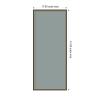 image:imageKate and Laurel Framed Fabric Pinboard 17 x 41 Printed Linen Modern Bulletin Board for Use as a Vision Board or Wall Organization Paige White Gold FrameMatinee Black Bronze