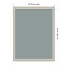 image:imageKate and Laurel Framed Fabric Pinboard 17 x 41 Printed Linen Modern Bulletin Board for Use as a Vision Board or Wall Organization Paige White Gold FrameFlorence Silver
