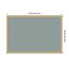 image:imageKate and Laurel Framed Fabric Pinboard 17 x 41 Printed Linen Modern Bulletin Board for Use as a Vision Board or Wall Organization Paige White Gold FrameFlorence Gold