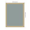 image:imageKate and Laurel Framed Fabric Pinboard 17 x 41 Printed Linen Modern Bulletin Board for Use as a Vision Board or Wall Organization Paige White Gold FrameFlorence Gold