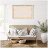 image:imageKate and Laurel Framed Fabric Pinboard 18 x 42 Printed Linen Classic Bulletin Board for Use as a Vision Board or Wall Organization Florence Gold FrameLucie White