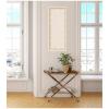 image:imageKate and Laurel Framed Fabric Pinboard 18 x 42 Printed Linen Classic Bulletin Board for Use as a Vision Board or Wall Organization Florence Gold FrameLucie White