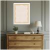 image:imageKate and Laurel Framed Fabric Pinboard 18 x 42 Printed Linen Classic Bulletin Board for Use as a Vision Board or Wall Organization Florence Gold FrameBethany White